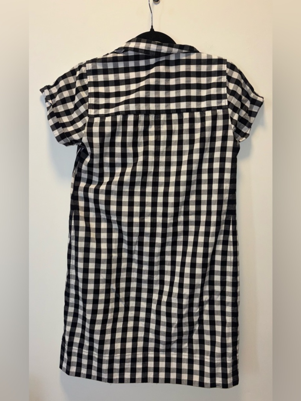 J. Crew B&W Buffalo Plaid Shirt Dress - Picture 4 of 14